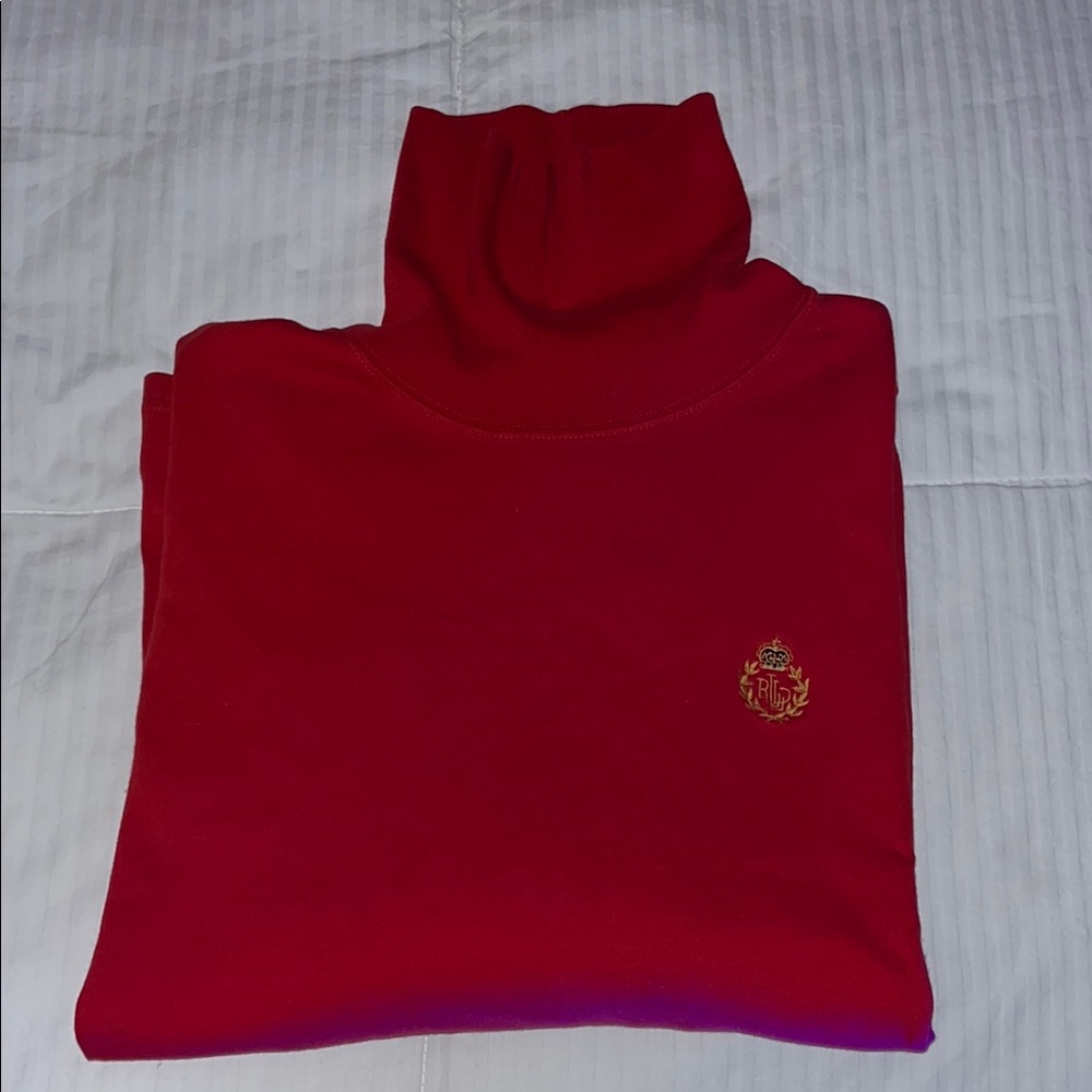 Ralph Lauren Scarlet Turtleneck Sweater